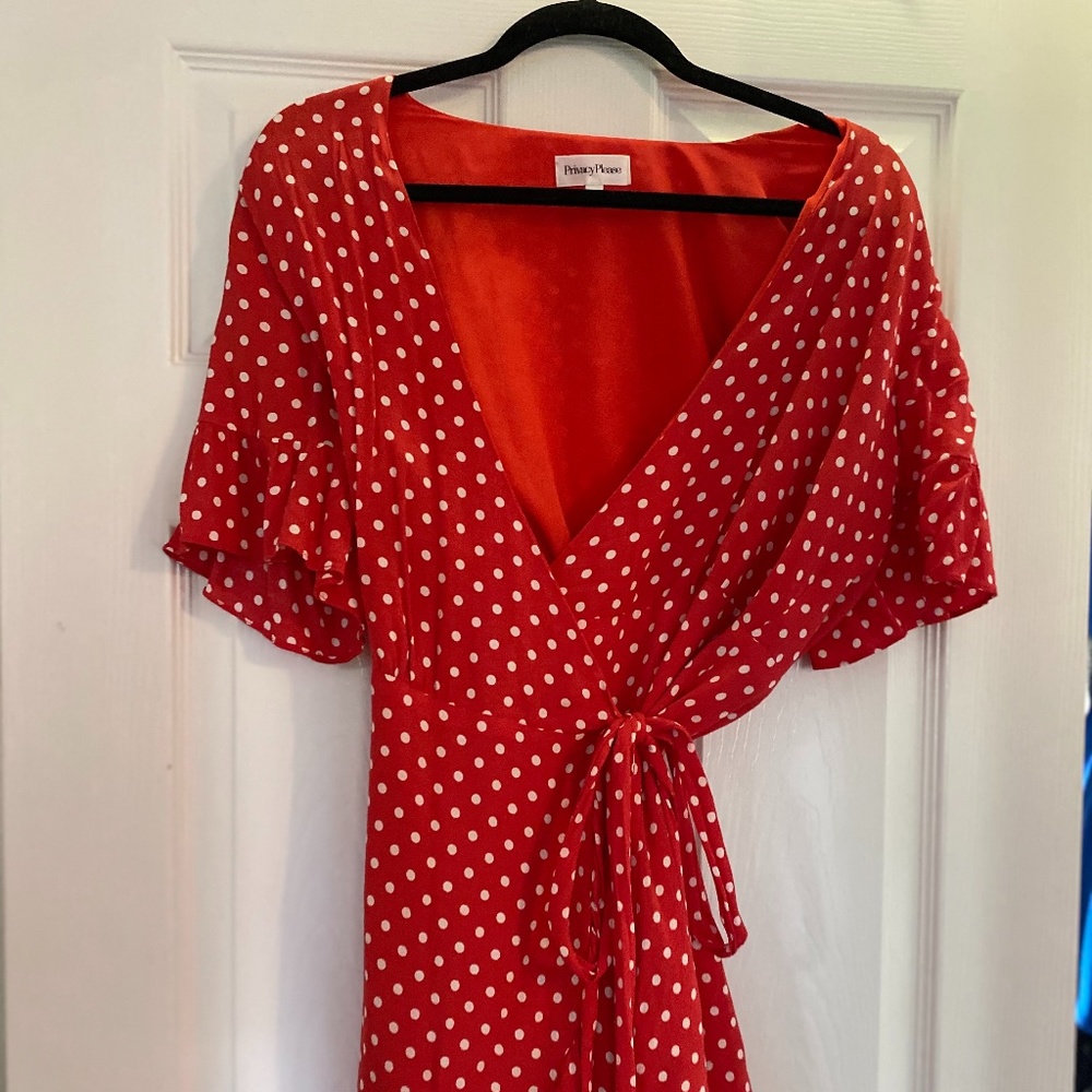 Privacy Please Red Polka Dot Dress